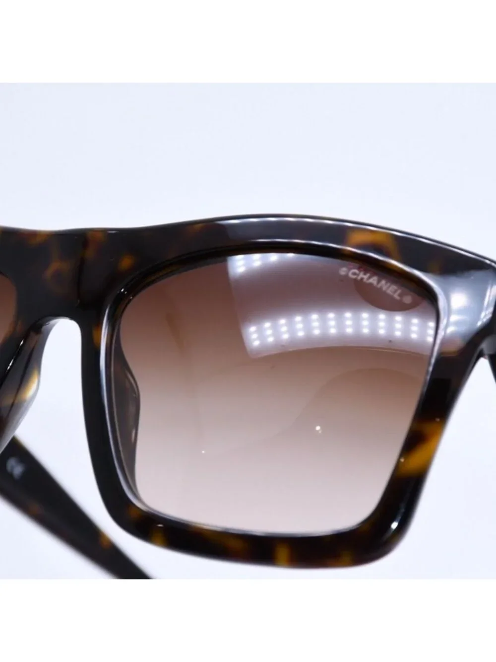 Chanel Sunglasses Eyewear CC Logo Brown Acetate